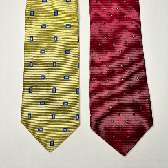 Brooks Brothers Makers Silk Classic Tie, Lot of 4–Vintage, Red, Blue Stripe - Picture 2 of 9